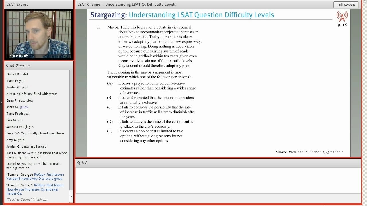 kaplan lsat channel