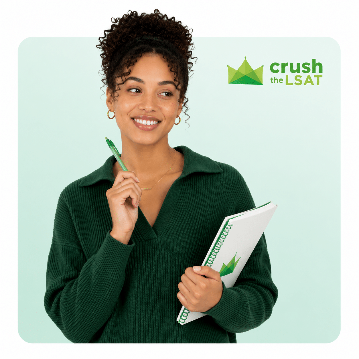 Student preparing for the LSAT